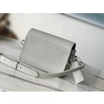 𝐋𝐎𝐔𝐈𝐒𝐕𝐔𝐈𝐓𝐓𝐎𝐍 M82281 Grey green full leather men's bag and messenger bag series